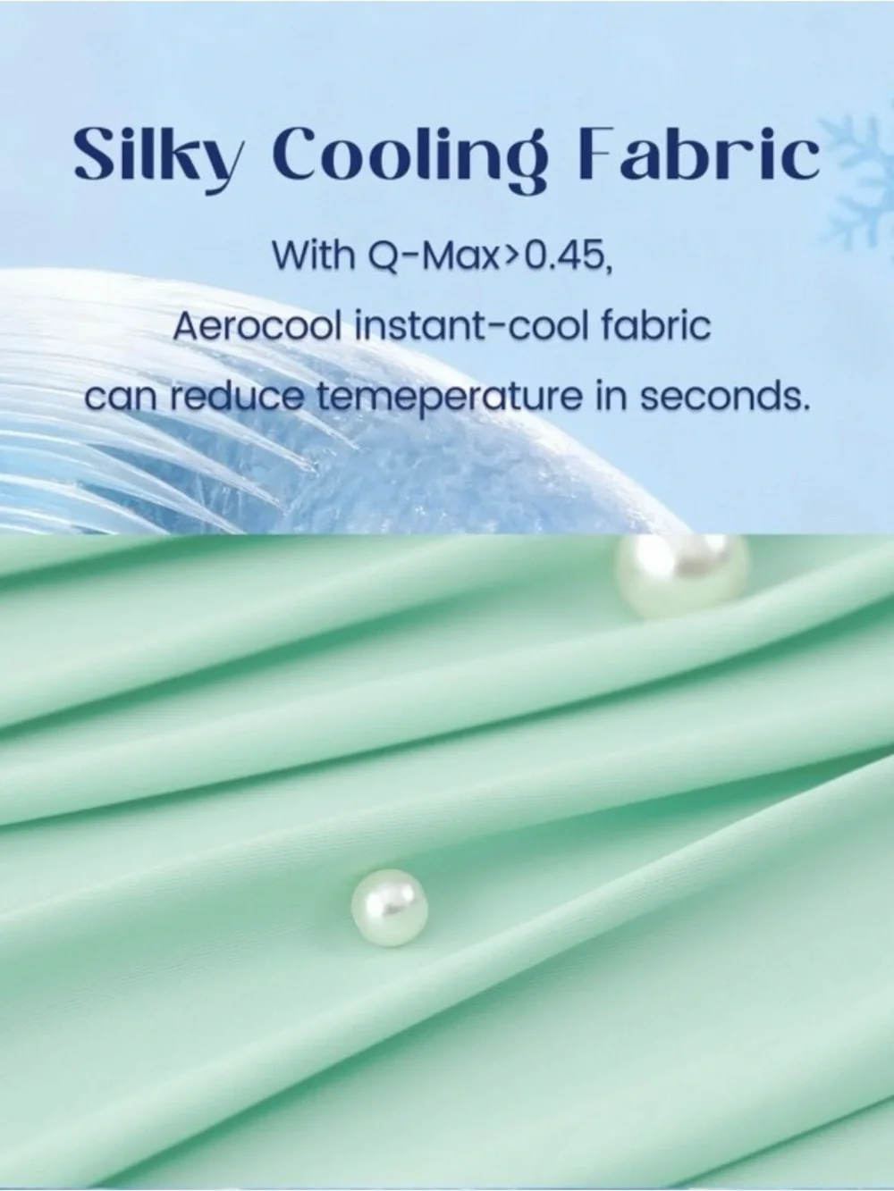 DreamValley cooling breathable and lightweight comforter, Mint Macaron